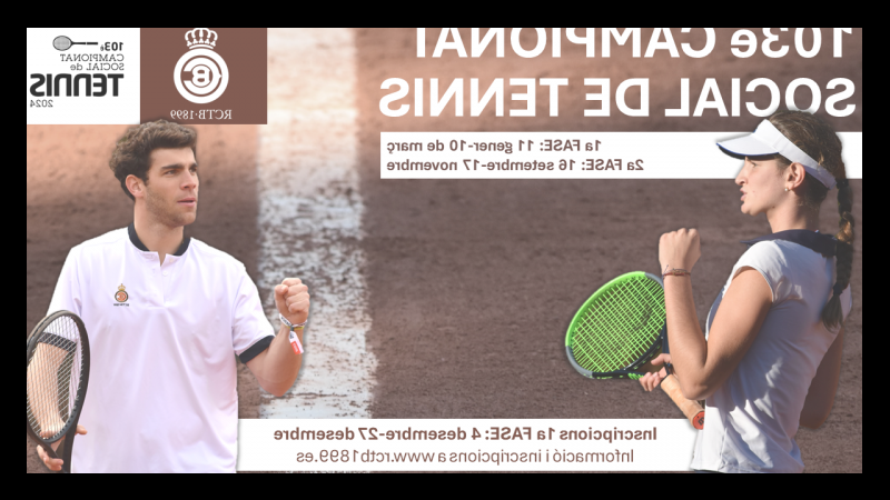 Ja et pots inscriure per disputar la Fase I del 103è Campionat Social de Tennis